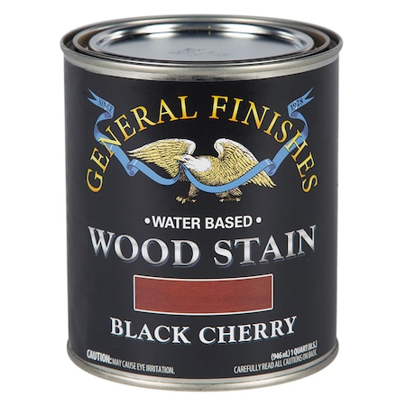 General Finishes 1 Qt Black Cherry Wood Stain Water-Based Penetrating Stain WKQT